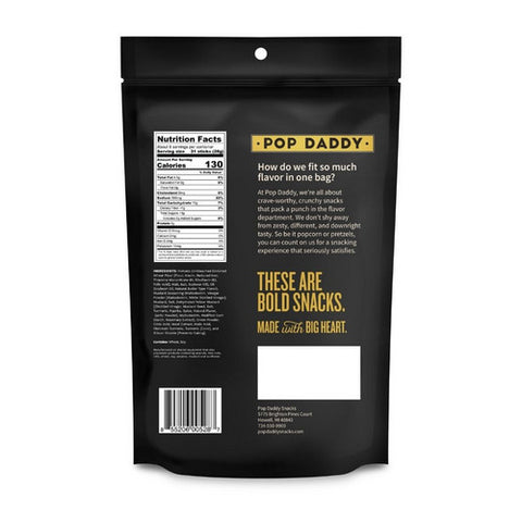 Pop Daddy Snacks, Yellow Mustard Pretzels, 7.5 Oz(Case Of 12)