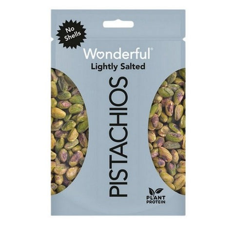 Wonderful Pistachios, Pistachios Roasted Light Salt No Shells, 12 Oz(Case Of 12)