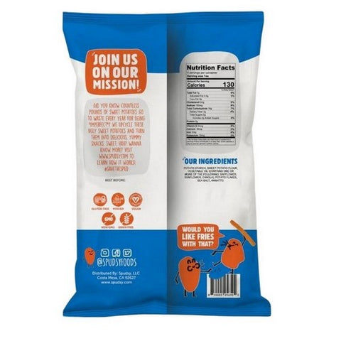 Spudsy, Sweet Potato Sea Salt Fries, 4 Oz(Case Of 12)