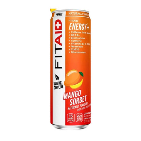 Lifeaid Beverage, Fitaid Energy Plus Sports Recovery Mango Sorbet, 12 Oz(Case Of 12)