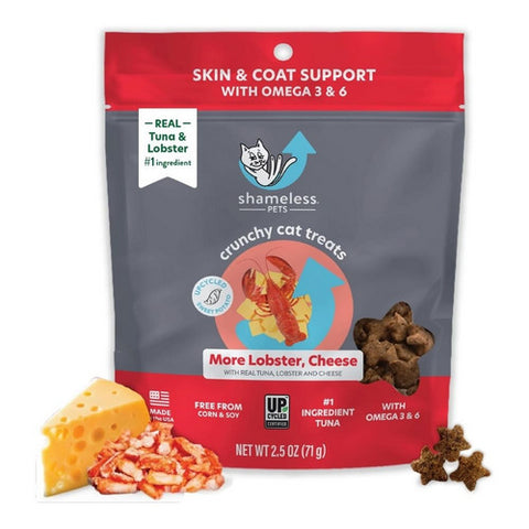 More Lobster and Cheese Crunchy Cat Treats 2.5 Oz(Case Of 12) by Shameless Pets