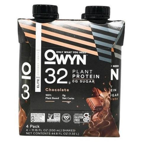 Owyn, Elite Sports Drink Tetra Pack Chocolate, 44.6 Oz(Case Of 3)