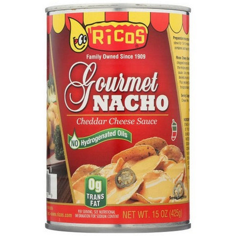 Ricos, Gourmet Nacho Cheddar Cheese Sauce, 15 Oz(Case Of 12)