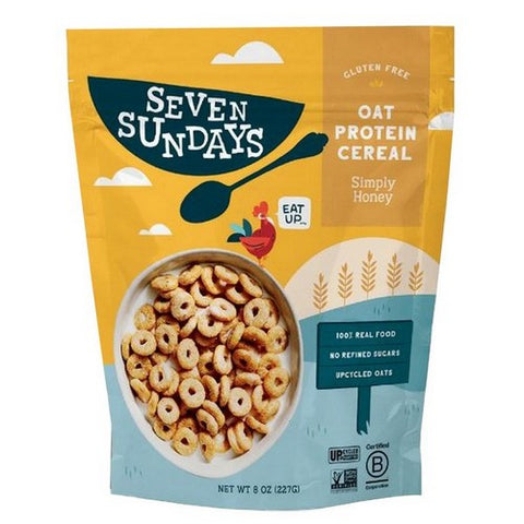 Seven Sundays, Oat Protein Cereal Simply Honey, 8 Oz(Case Of 6)