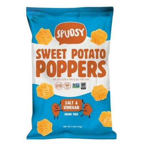 Spudsy, Sweet Potato Poppers Salt And Vinegar, 4 Oz(Case Of 9)