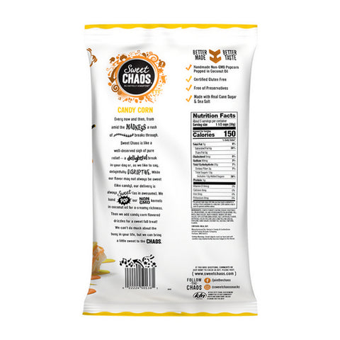 Sweet Chaos, Drizzled Popcorn Candy Corn, 5.5 Oz (Case Of 12)