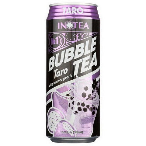 Inotea, Bubble Milk Tea Taro With Tapioca Pearls, 16.6 Oz (Case Of 12)