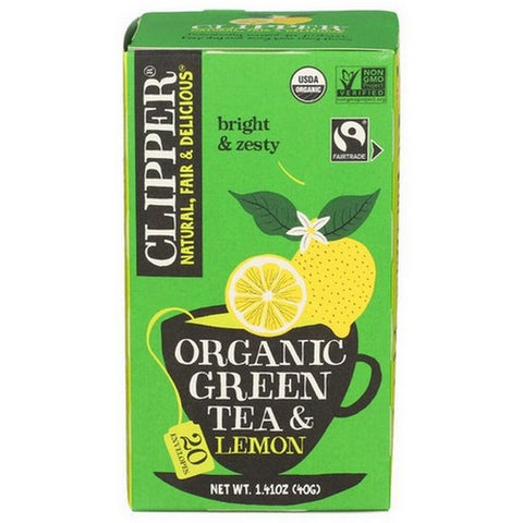 Clipper, Oragnic Green Tea And Lemon, 1.41 Oz (Case Of 6)