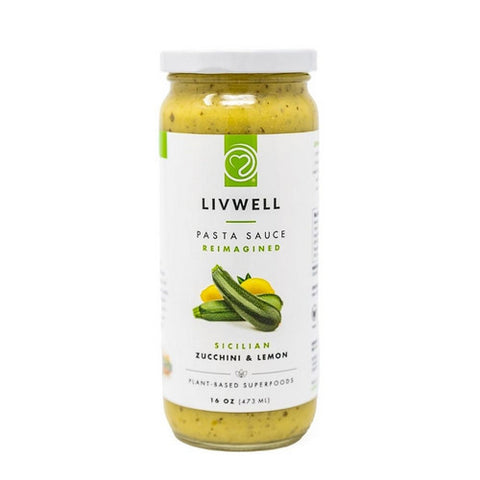 Livwell Foods, Sicilian Zucchini And Lemon Sauce, 16 Oz (Case Of 6)
