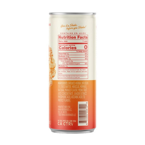 Shaka Tea, Mango Hibiscus Tea, 12 Oz (Case Of 12)