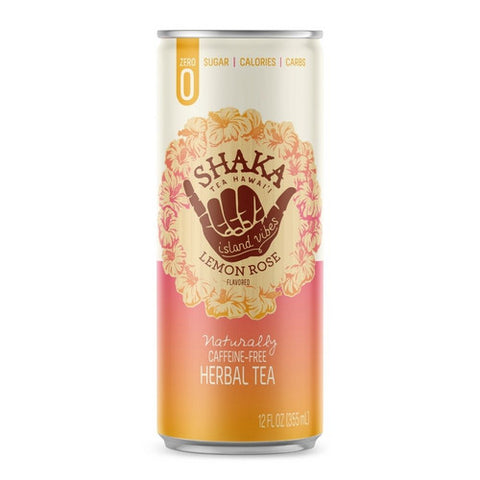 Shaka Tea, Lemon Lokelani Rose Tea, 12 Oz (Case Of 12)