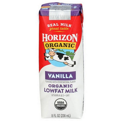 Horizon, Organic Single Serve Vanilla 1% Milk, 8 Oz(Case Of 12)