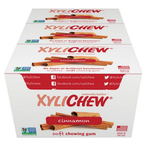 Xylichew, Cinnamon Gum, 12 Count(Case Of 24)