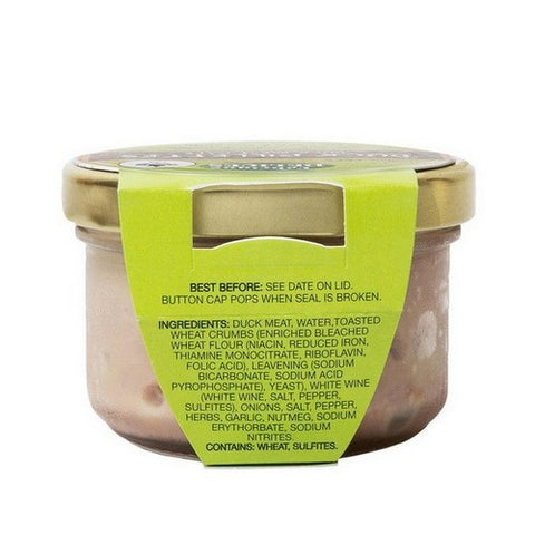 Fabrique Delices, Duck Rillettes Glass Jar, 2.8 Oz(Case Of 12)