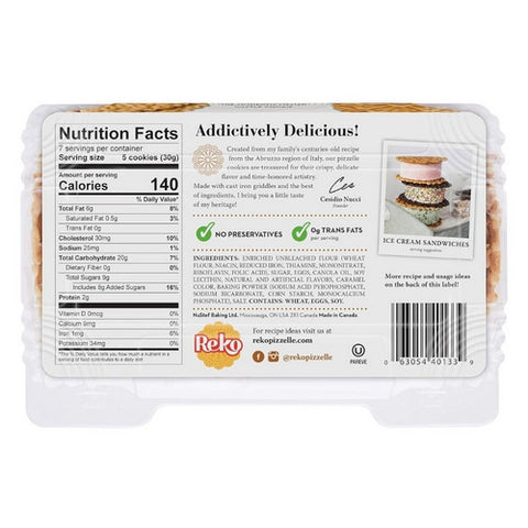 Reko, Gingerbread Pizzelle, 7 Oz(Case Of 12)