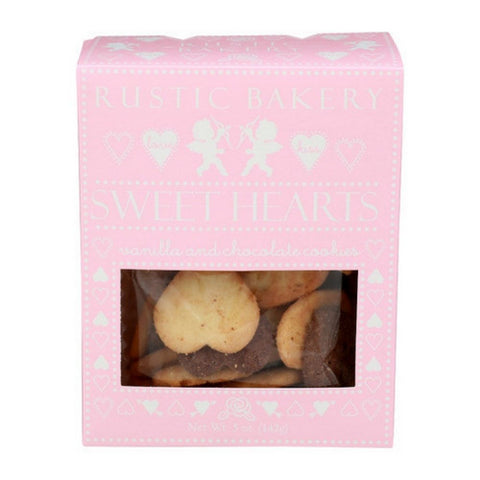 Rustic Bakery, Vanilla And Chocolate Valentines Day Cookies, 5 Oz(Case Of 12)