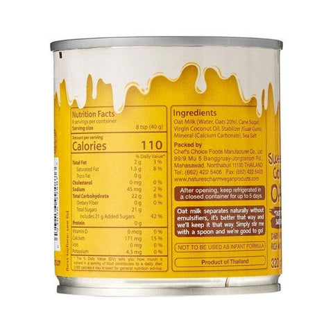Natures Charm, Sweetened Condensed Oat Milk, 11.25 Oz(Case Of 6) Natures Charm