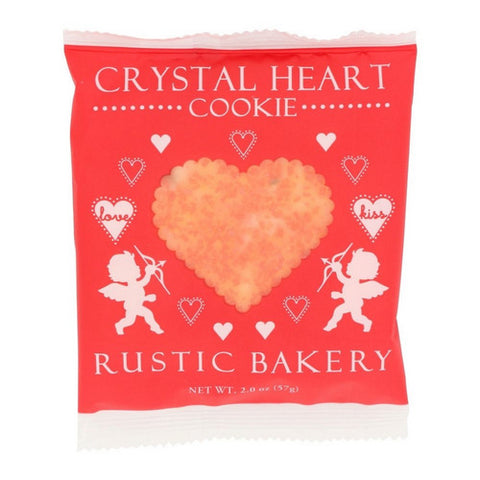 Rustic Bakery, Cookies Crystal Heart, 2.3 Oz(Case Of 24)