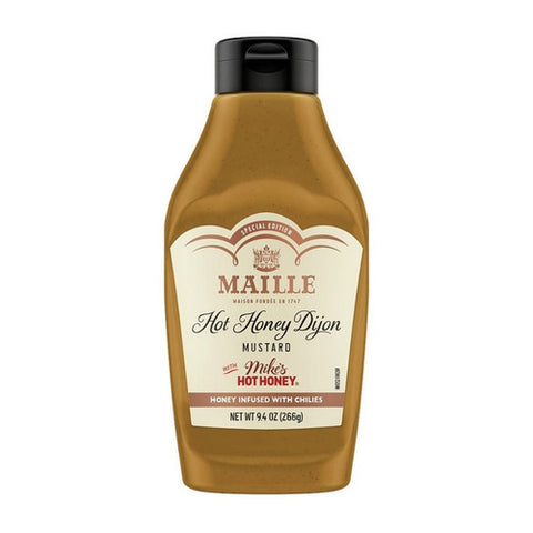 Maille, Mustard Hot Honey Dijon Squeeze Bottle, 9.4 Oz(Case Of 6)