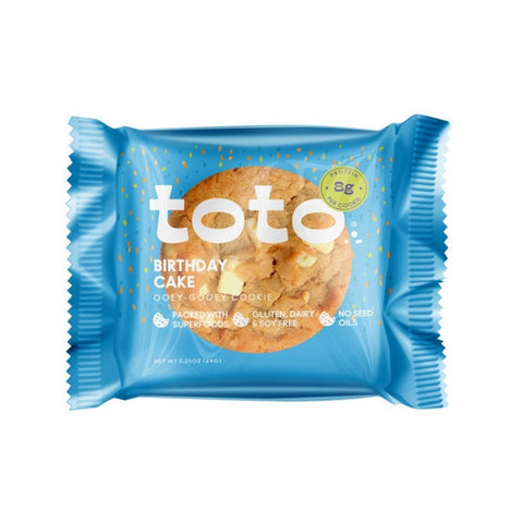 Toto Foods, Birthday Cake Cookie, 2.5 Oz(Case Of 10)