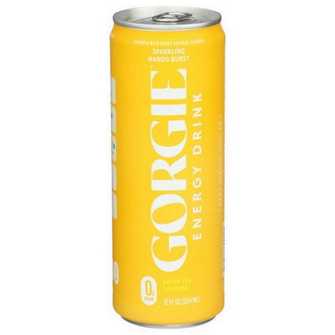 Gorgie, Beverage Energy Sparkling Mango Tango, 12 Oz(Case Of 12)