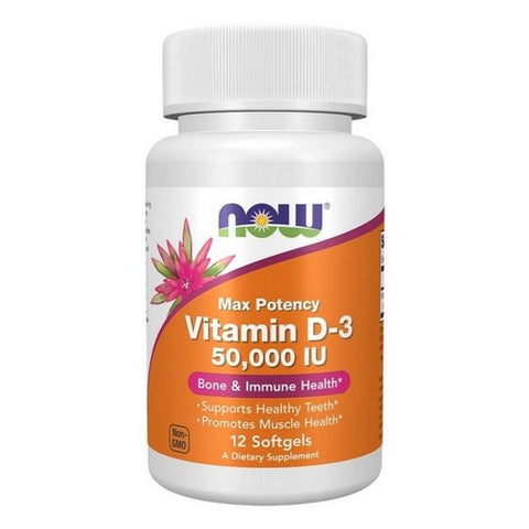 Now Foods, Vitamin D-3 50,000 IU, 12 Softgels