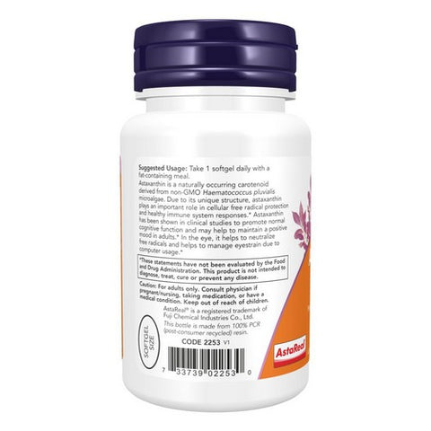 Now Foods, Astaxanthin, 12Mg, 60 VegCaps