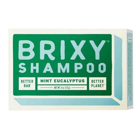 Brixy, Shampoo Bar Mint Eucalyptus, 4 Oz