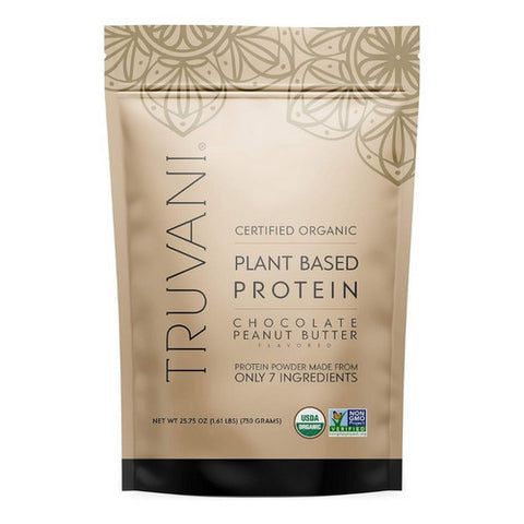 Truvani, Organic Plant Protein Powder Chocolate Peanut Butter, 25.75 Oz