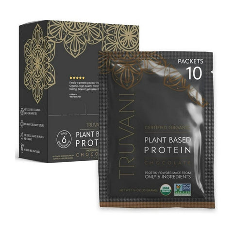 Truvani, Organic Plant Based Protein Powder Chocolate, 1.6 Oz
