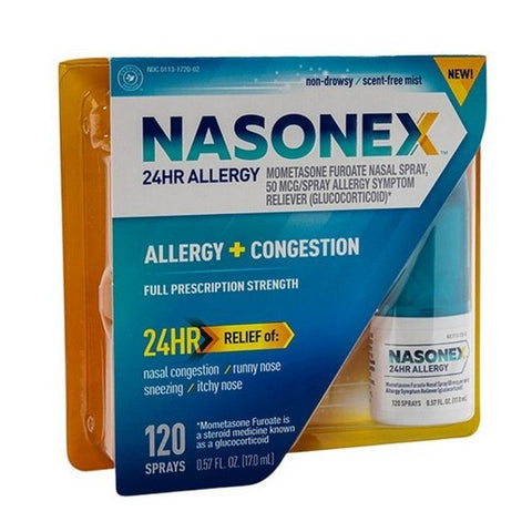 ScarAway, 24HR Non Drowsy Mometasone Furoate Allergy Medicine Nasal Spray, 17 Ml (120 Sprays)