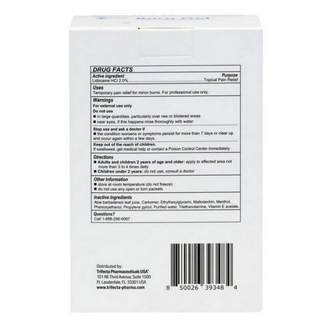 Globe, First Aid Burn Gel Lidocaine Hcl, 144 Count