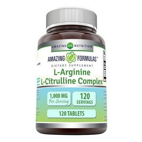 Amazing Nutrition, Amazing Formulas L-Arginine and L-Citrulline, 1000 Mg, 1000 Mg Amazing Nutrition