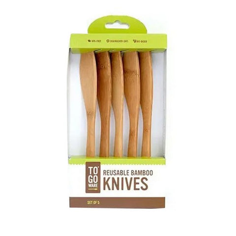 To-Go Ware, Reusable Bamboo Knives, 5 Count