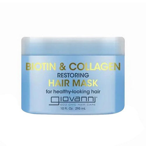 Giovanni Cosmetics, Biotin And Collagen Restoring Hair Mask, 10 oz.