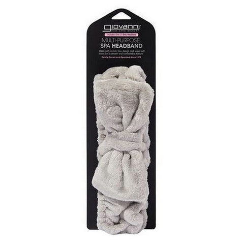 Giovanni Cosmetics, Multi Purpose Gray SPA Headband, 1 Count