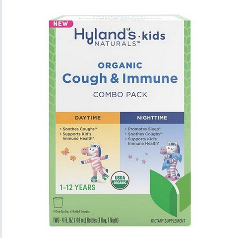 Hylands, Kids Organic Cough And Immune Day And Night, 8 Oz