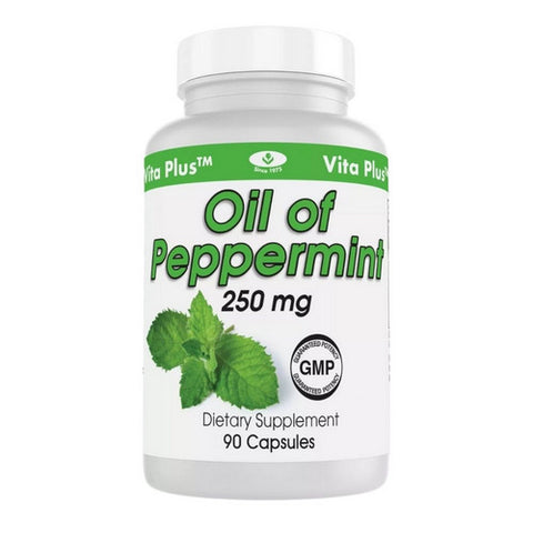 Peppermint Oil Enteric Coated 90 Capsules by Vita plus