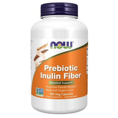 Now Foods, Prebiotic Inulin Fiber, 180 VegCaps