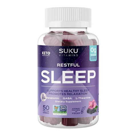 SUKU Vitamins, Restful Sleep Gummy, 50 Count