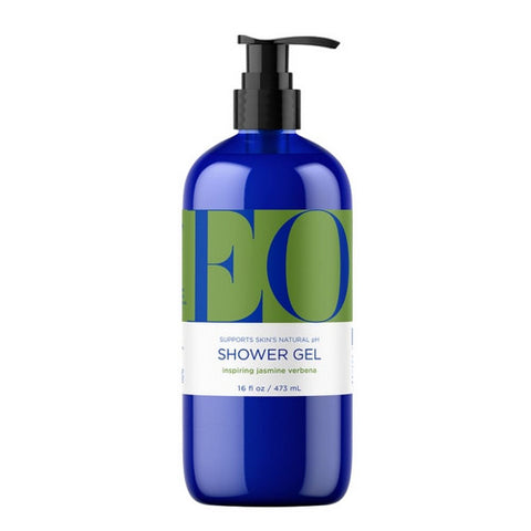EO Products, EO Jasmine Verbena Shower Gel, 16 Oz