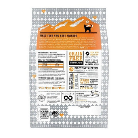 I And Love And You, Naked Essentials Dry Cat Food Chicken + Duck, 3.4 Lbs (Case Of 4)