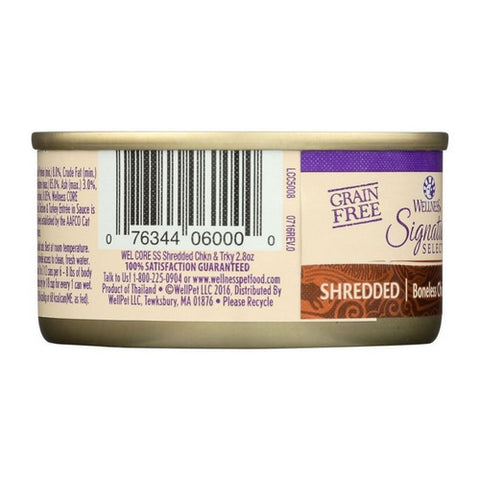 Wellness, Cat Canned Food Chicken And Turkey Signature Selects Grain Free, 2.8 Oz (Case Of 12)