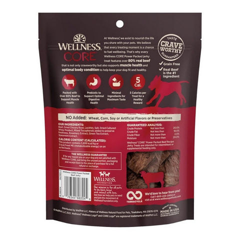 Wellness, Grain Free Pure Rewards Natural Dog Beef Jerky Bites, 4 Oz (Case of 8)