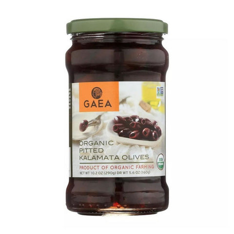 Olives Organic Kalamata Pitted Original 5.6 Oz (Case of 8) by Gaea