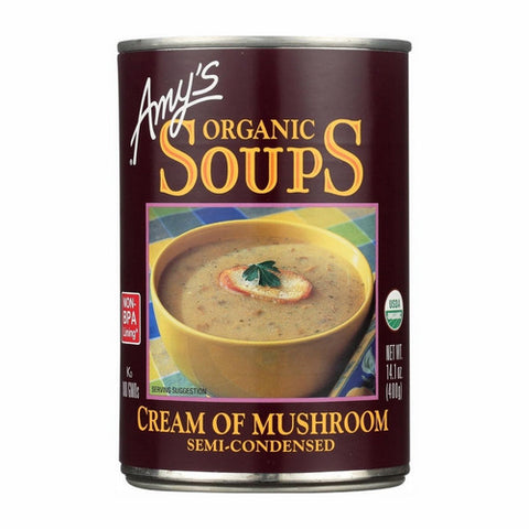 Amys, Organic Semi Condensed Cream Of Mushroom Soup, 14.1 Oz (Case Of 12)