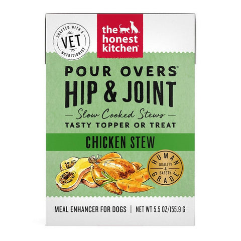 The Honest Kitchen, Hip And Joint Pour Overs Chicken Stew Dogs Tasty Topper, 5.5 Oz (Case Of 12)