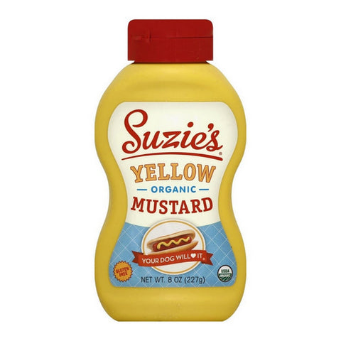 Organic Yellow Mustard 8 Oz (Case Of 6) by Suzies