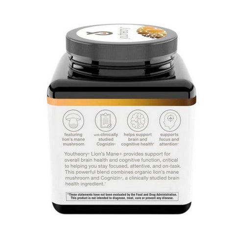 Youtheory, Lions Mane Plus, 60 Vegcaps