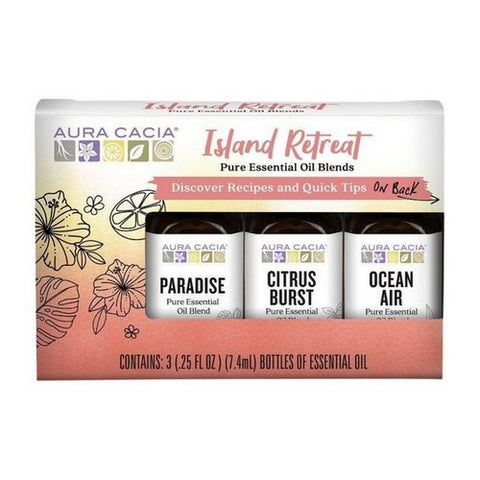 Aura Cacia, Island Retreat Essential Oil Kit, .75 Oz